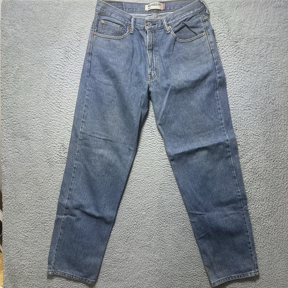 VINTAGE Levis 550‎ Jeans Mens 34x33 (Tag 36x34) Tapered Leg Orange Tab